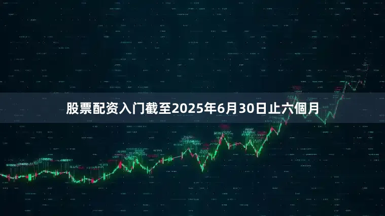 股票配资入门截至2025年6月30日止六個月